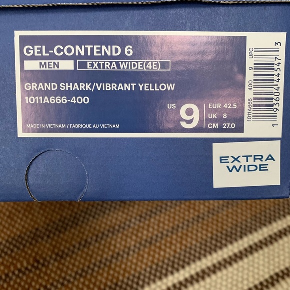 ASICS Men’s Gel Contend Size 9 NEW WITH TAGS!! - Picture 5 of 5